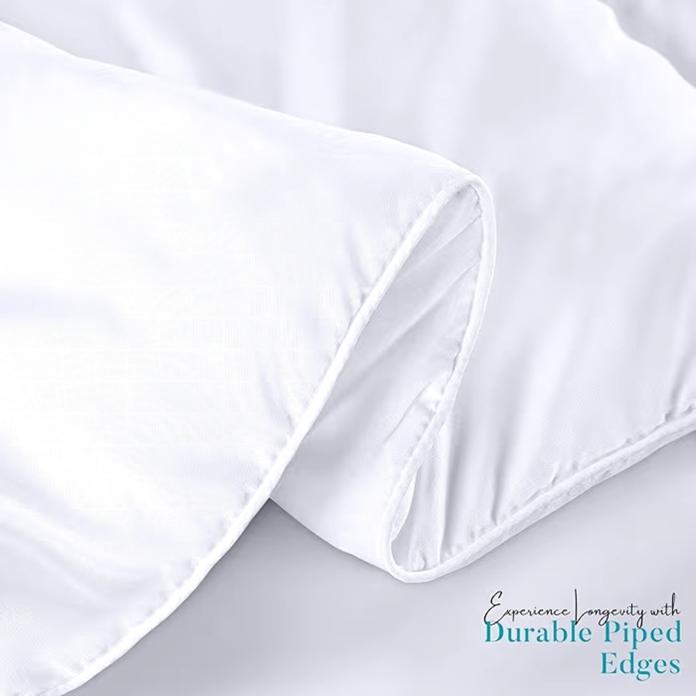 Queen Duvet Insert Elegant White Comforter with Reinforced Edges. New In Box.